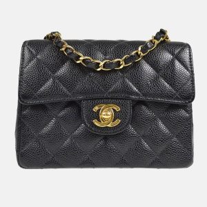 Chanel Classic Square Flap Mini Black Calfskin Bag, Handbags - Luxury Closet catalog