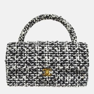 Chanel Black Tweed Sequins Top Handle Handbag, Satchels - Luxury Closet catalog