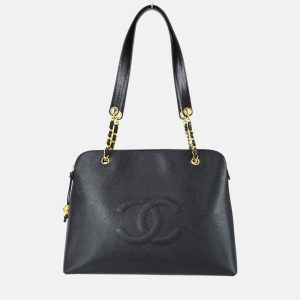 Chanel CC Timeless Black Calfskin Tote Bag, Tote Handbags - Luxury Closet catalog