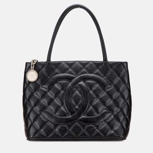 Chanel Black Caviar Medallion Tote, Tote Handbags - Luxury Closet catalog