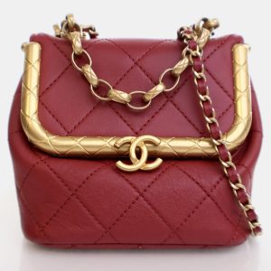 Chanel My Crush Micro Red Lambskin Shoulder Bag, Handbags - Luxury Closet catalog