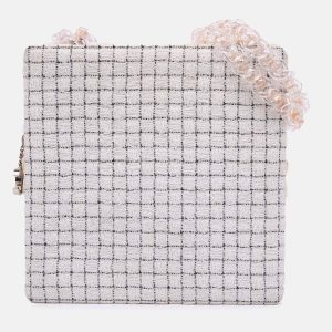 Chanel Brown/White Small Tweed and Resin Zipped Shopping Bag, Shoulder Bags - Luxury Closet catalog