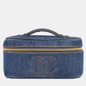Chanel CC Blue Denim Vanity Handbag, Satchels - Luxury Closet catalog