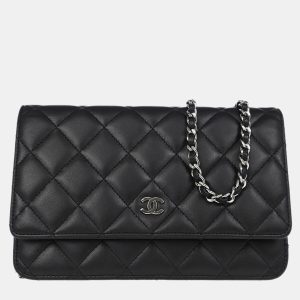 Chanel Classic Black Lambskin Chevron Wallet On Chain, Wallets & Money Clips - Luxury Closet catalog