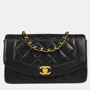 Chanel Diana Small Black Lambskin Shoulder Bag, Handbags - Luxury Closet catalog