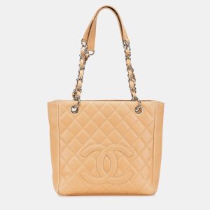 Chanel Brown Caviar Petite Shopping Tote, Tote Handbags - Luxury Closet catalog