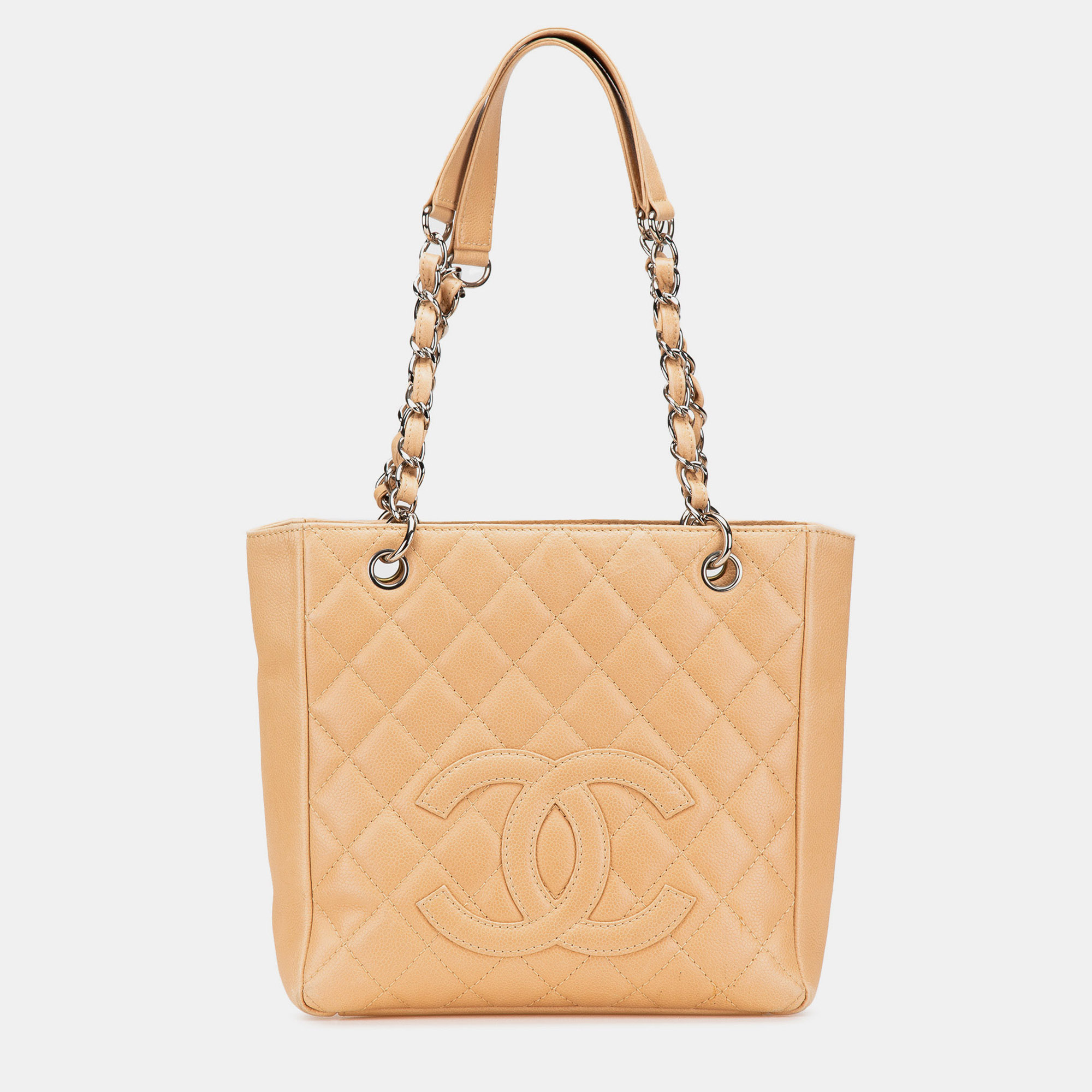 Chanel Brown Caviar Petite Shopping Tote, Tote Handbags - Luxury Closet catalog