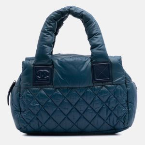 Chanel Blue Small Quilted Nylon Coco Cocoon Tote, Tote Handbags - Luxury Closet catalog