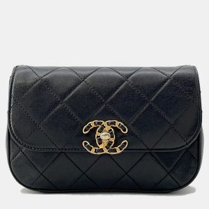 Chanel 19 Black Leather Waist Bag, Handbags - Luxury Closet catalog