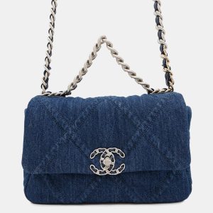 Chanel 19 Chain Blue Denim Shoulder Bag, Handbags - Luxury Closet catalog