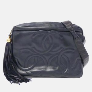 Chanel Navy Shoulder Bag, Handbags - Luxury Closet catalog