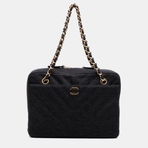 Chanel Grey CC Chevron Jersey Camera Bag, Shoulder Bags - Luxury Closet catalog