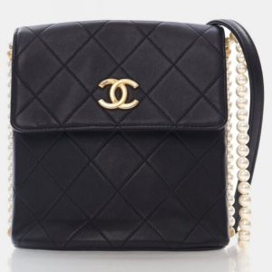 Chanel About Pearls Black Calfskin Hobo Bag, Shoulder Bags - Luxury Closet catalog