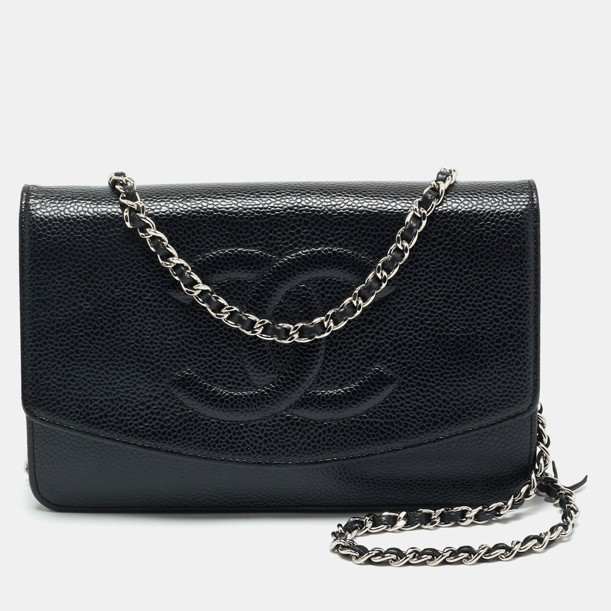 Chanel Black Caviar Leather CC Timeless Wallet On Chain, Wallets & Money Clips - Luxury Closet catalog