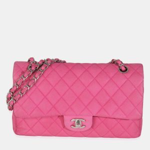 Chanel Pink Quilted Matte Caviar Medium Classic Double Flap Bag, Handbags - Luxury Closet catalog