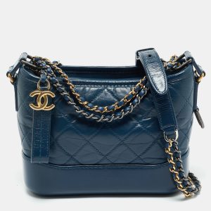 Chanel Blue Quilted Leather Small Gabrielle Shoulder Bag, Shoulder Bags - Luxury Closet catalog