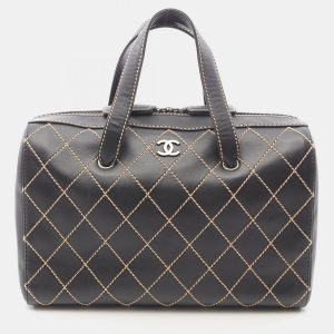 Chanel Wild Stitch Black Leather Shoulder Bag, Handbags - Luxury Closet catalog