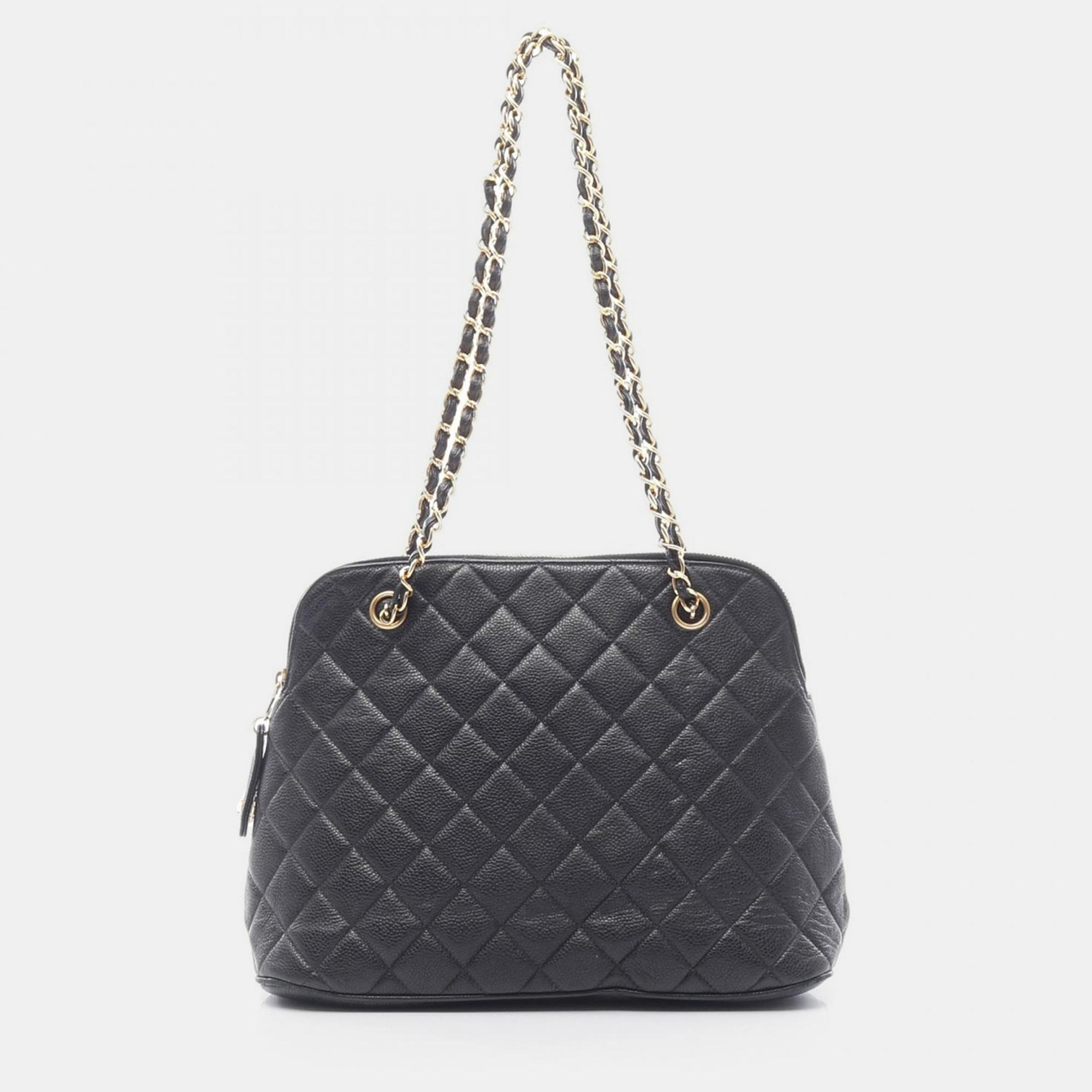 Chanel Matelasse Chain Tote Shoulder Bag Calfskin Leather Black Ghw, Tote Handbags - Luxury Closet catalog