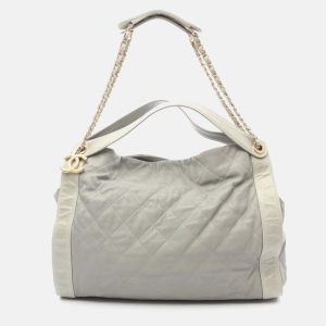 Chanel Coco Mark Matelasse Chain Shoulder Bag Leather Gray Ghw Cc, Handbags - Luxury Closet catalog