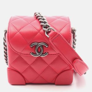 Chanel Vanity Case Red Leather Shoulder Bag, Handbags - Luxury Closet catalog