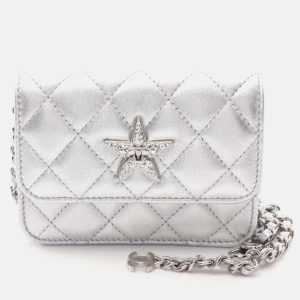 Chanel Crystal Quilted Star Metallic Lambskin Chain Belt Bag, Handbags - Luxury Closet catalog