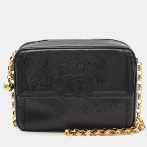 Chanel Bijoux CC Vintage Black Leather Camera Bag, Handbags - Luxury Closet catalog