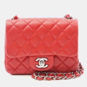 Chanel Mini Red Lambskin Chain Shoulder Bag, Handbags - Luxury Closet catalog