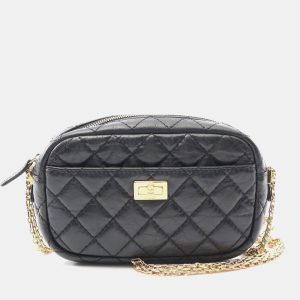 Chanel 2.55 Small Black Calfskin Camera Shoulder Bag, Handbags - Luxury Closet catalog
