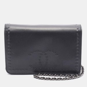 Chanel CC Black Leather Chain Shoulder Bag, Handbags - Luxury Closet catalog