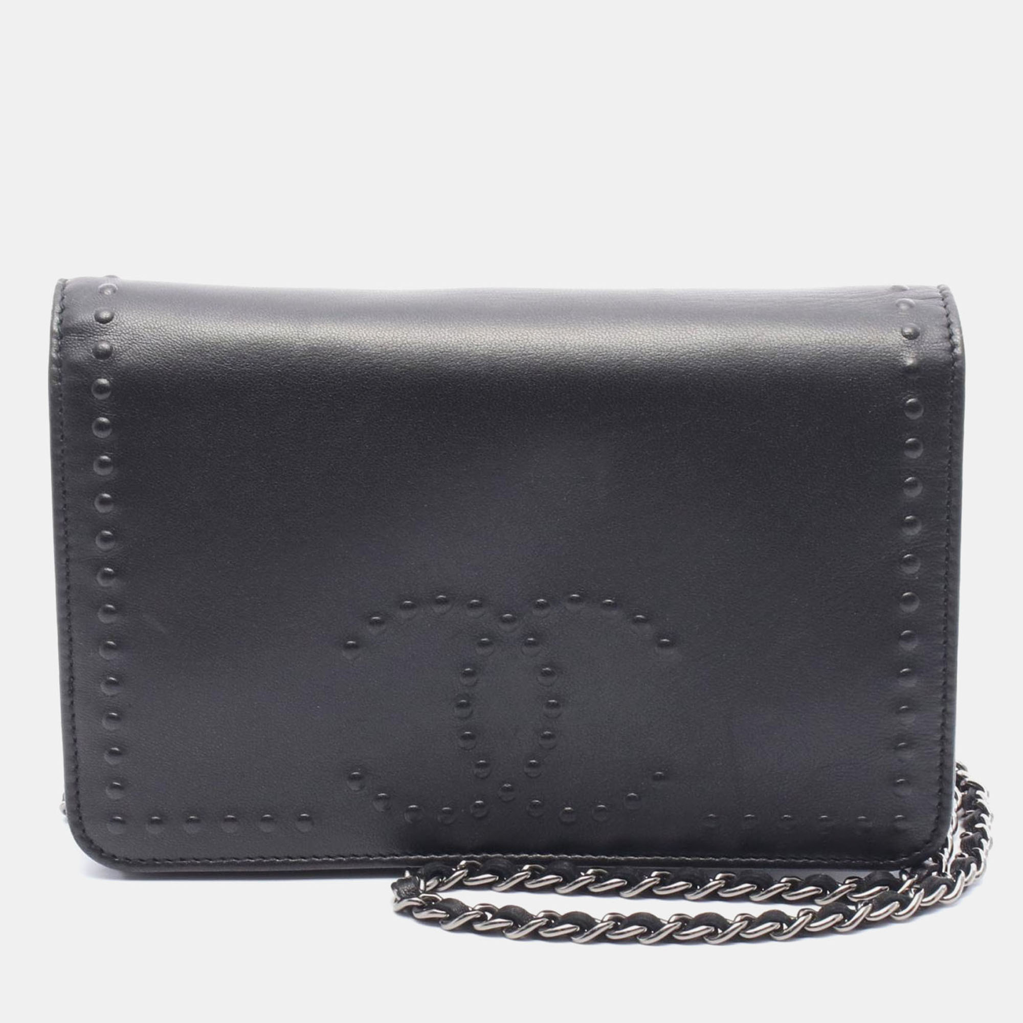 Chanel CC Black Leather Chain Shoulder Bag, Handbags - Luxury Closet catalog