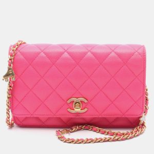 Chanel Classic Pink Leather Wallet on Chain, Handbags - Luxury Closet catalog