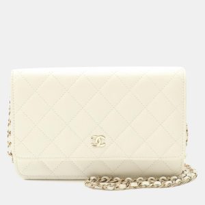 Chanel Classic White Leather Wallet on Chain, Handbags - Luxury Closet catalog