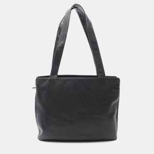 Chanel CC Black Calfskin Leather Tote Bag, Tote Handbags - Luxury Closet catalog