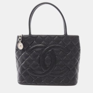 Chanel Medallion Black Leather Tote Bag, Tote Handbags - Luxury Closet catalog