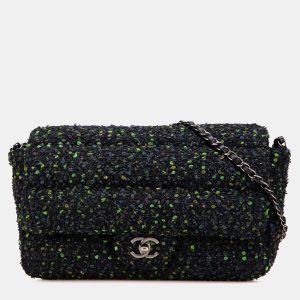 Chanel Black CC Tweed Flap Bag, Shoulder Bags - Luxury Closet catalog