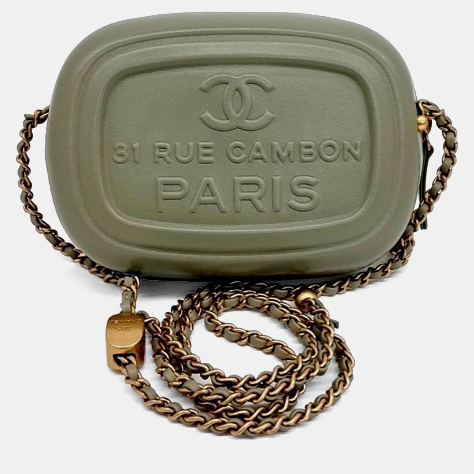 Chanel Green Leather Mini Camera Case, Handbags - Luxury Closet catalog