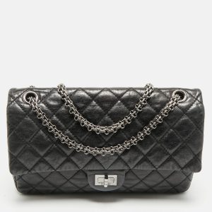 Chanel Black Quilted Aged Leather Classic 226 Reissue 2.55 Flap Bag, Shoulder Bags - Luxury Closet catalog