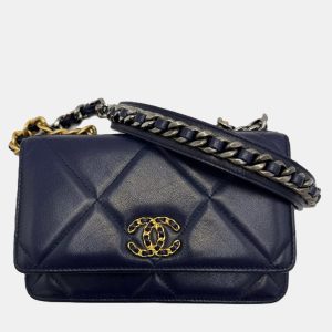 Chanel Navy Lambskin 19 Wallet on Chain Shoulder Bag, Wallets & Money Clips - Luxury Closet catalog