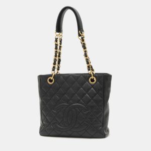 Chanel PST Black Leather Tote Bag, Tote Handbags - Luxury Closet catalog