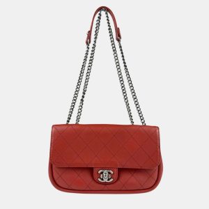Chanel Red Leather Shoulder Bag, Handbags - Luxury Closet catalog