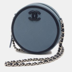 Chanel Round Blue Lambskin Shoulder Bag, Handbags - Luxury Closet catalog