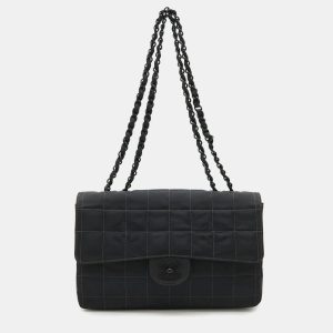 Chanel New Travel Line Black Nylon Chain Shoulder Bag, Handbags - Luxury Closet catalog