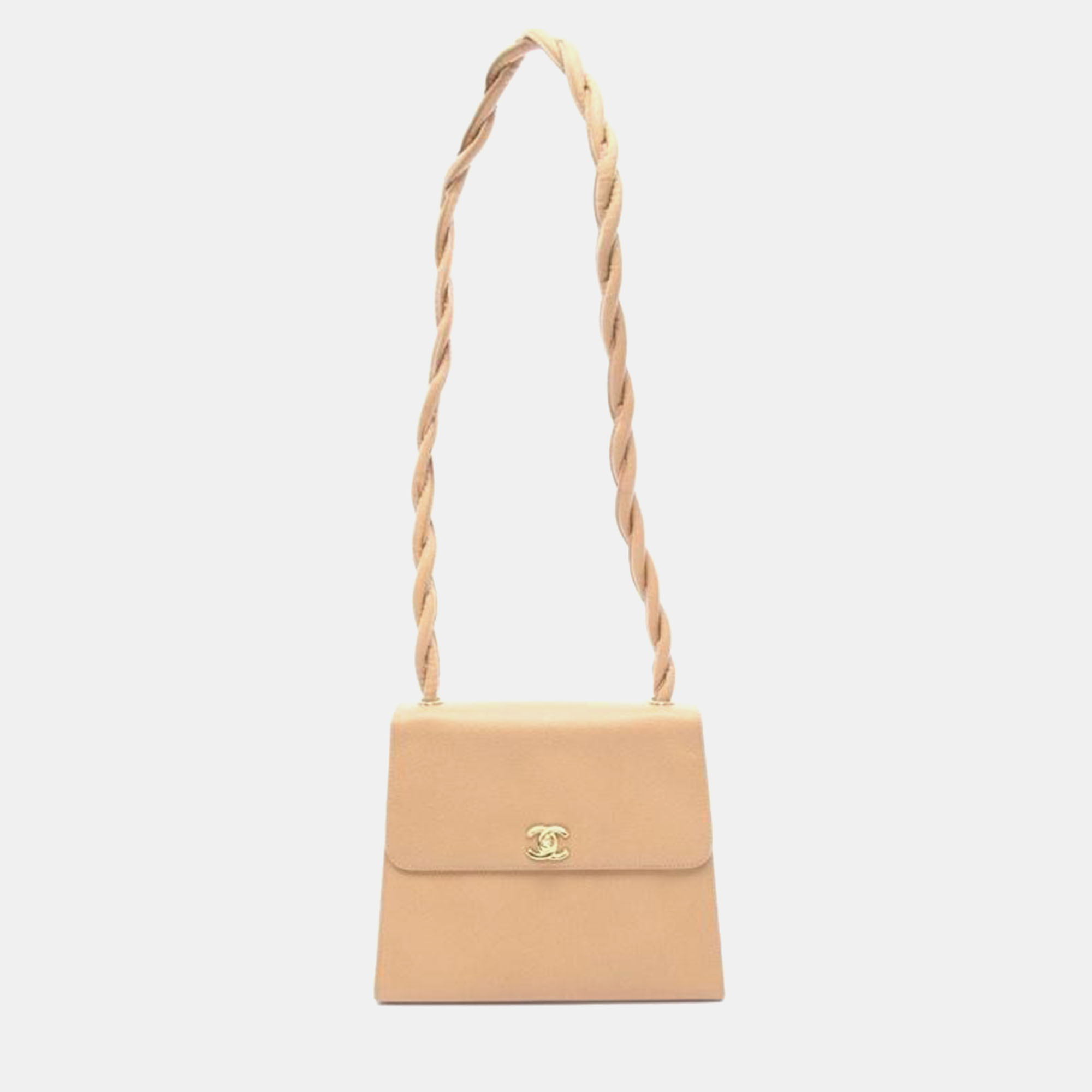 Chanel Twist CC Beige Leather Shoulder Bag, Satchels - Luxury Closet catalog
