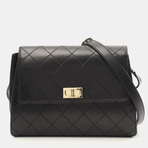 Chanel 2.55 Black Lambskin Chain Shoulder Bag, Handbags - Luxury Closet catalog