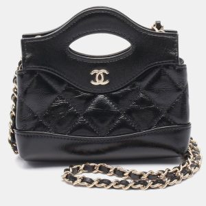 Chanel Micro 31 Black Leather Clutch Bag, Clutches & Special Occasion Bags - Luxury Closet catalog