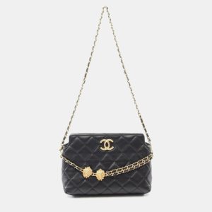 Chanel Matelasse Black Lambskin Crossbody Bag, Handbags - Luxury Closet catalog