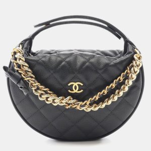Chanel Bow Pouch Black Calfskin Chain Handbag, Satchels - Luxury Closet catalog