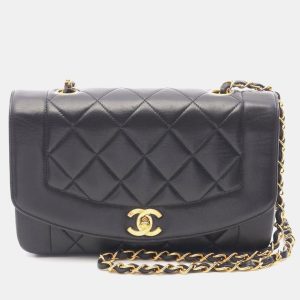 Chanel Matelasse Diana Flap Black Lambskin Chain Shoulder Bag, Handbags - Luxury Closet catalog