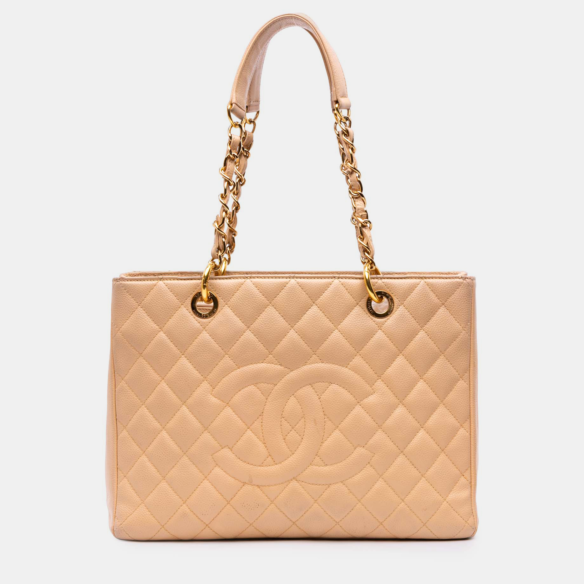 Chanel Beige Brown Caviar Grand Shopping Tote, Tote Handbags - Luxury Closet catalog