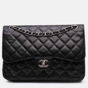 Chanel Black Jumbo Classic Caviar Double Flap, Shoulder Bags - Luxury Closet catalog